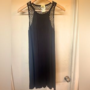 Lily Bleu Beach Cover Up Black Tank Style Size L